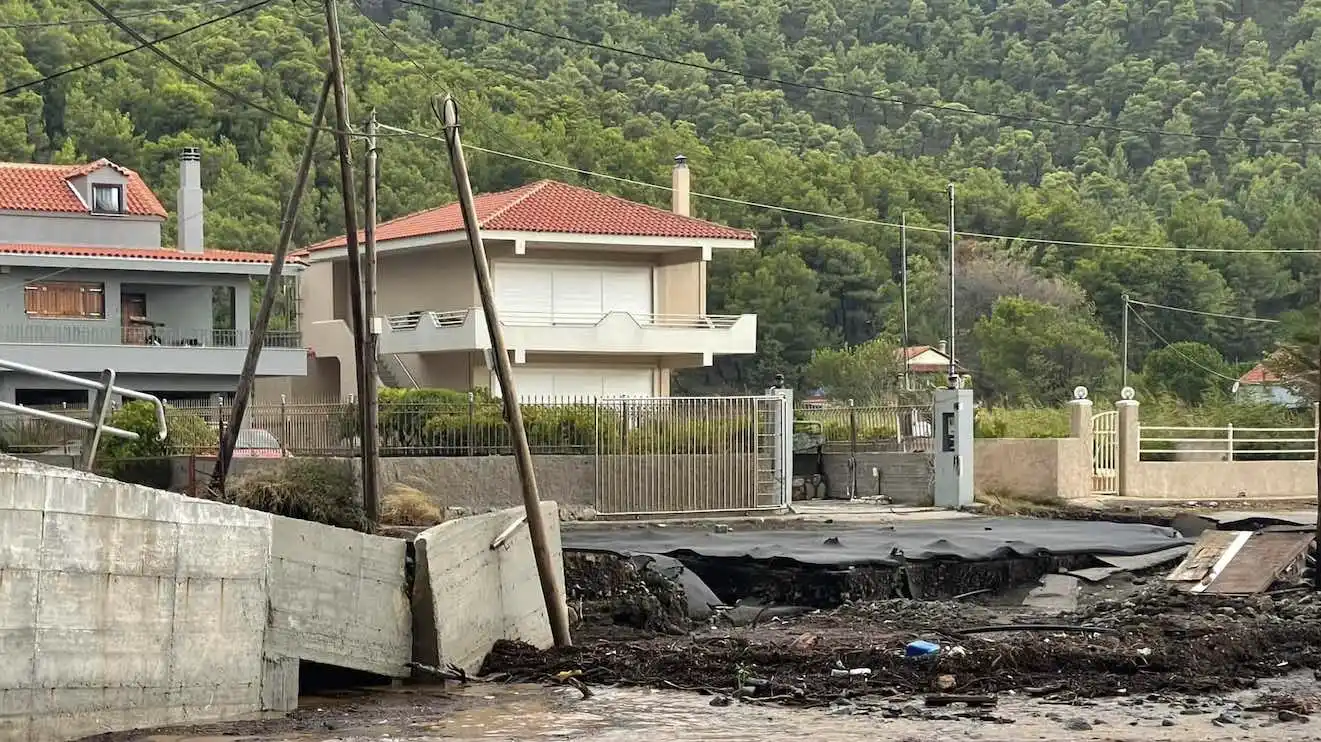 Η χειρότερη κακοκαιρία που έχει περάσει από την Εύβοια