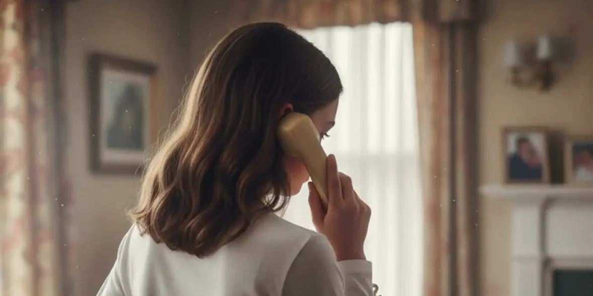 Ανήλικο παιδί μιλά στο τηλέφωνο