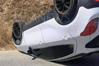 Αυτοκίνητο ύστερα από τροχαίο ατύχημα