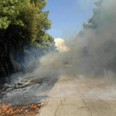 Φωτιά στο χωριό Σταυρός της Εύβοιας