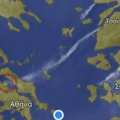 Φωτιά από την Τουρκία έχει γεμίσει καπνούς την Εύβοια