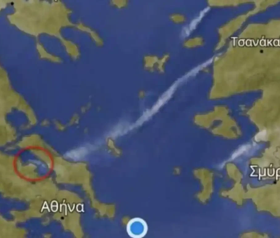 Φωτιά από την Τουρκία έχει γεμίσει καπνούς την Εύβοια