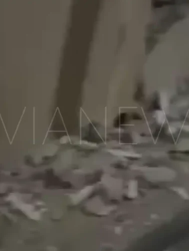 Ζημιές ύστερα από τροχαίο ατύχημα στο κέντρο της Χαλκίδας