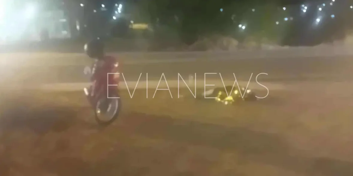 Τροχαίο ατύχημα στη Χαλκίδα: 1 τραυματίας με μηχανάκι