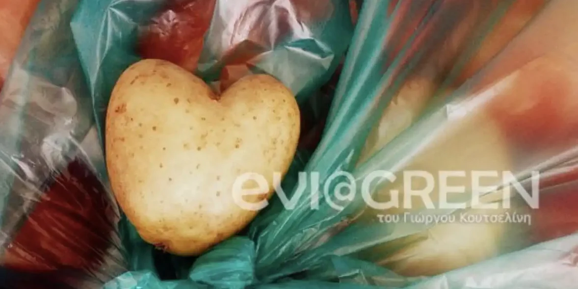 Πατάτα σε σχήμα καρδιάς