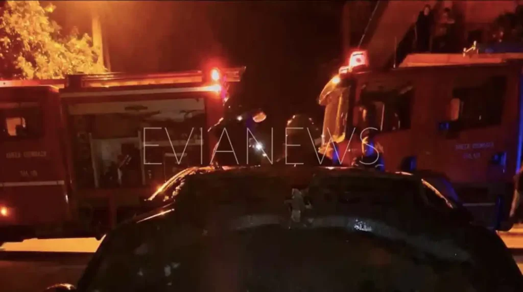 φωτιά σε αυτοκίνητο στην Εύβοια