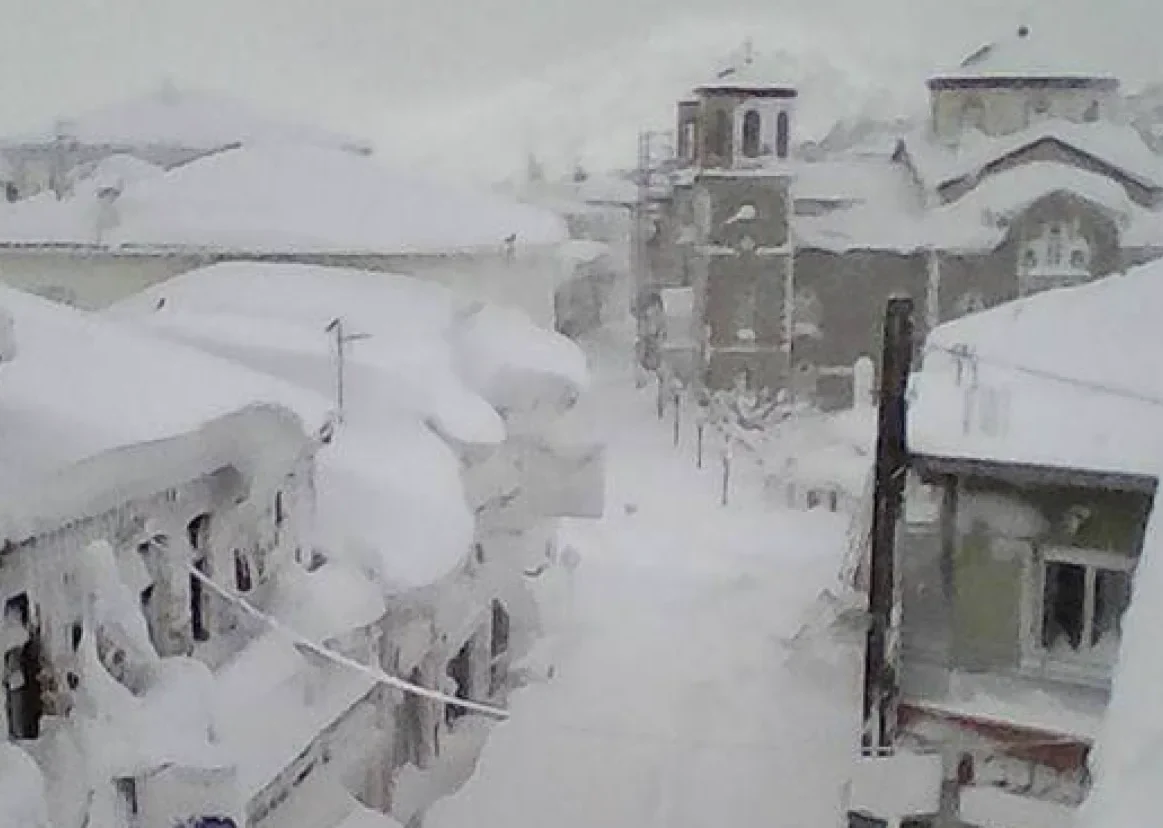 Εύβοια χιόνια