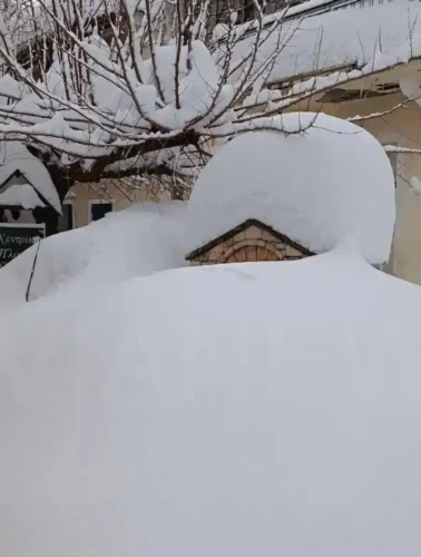 Χιόνια στην Εύβοια