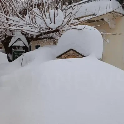 Χιόνια στην Εύβοια