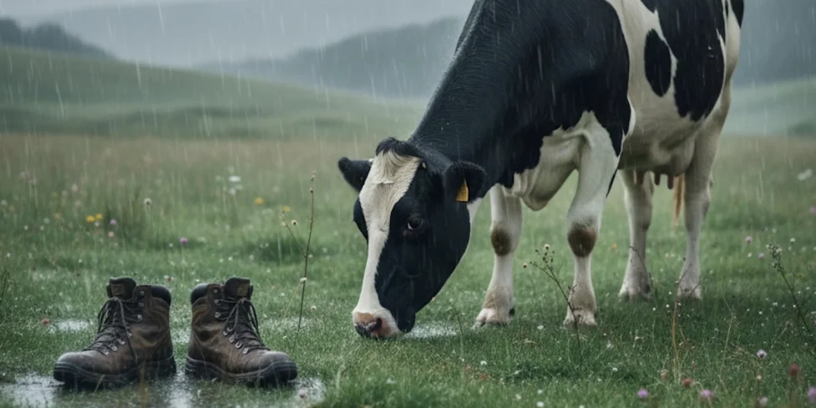 Εύβοια: Άφωνος με τα παπούτσια που βρήκε στο χωράφι
