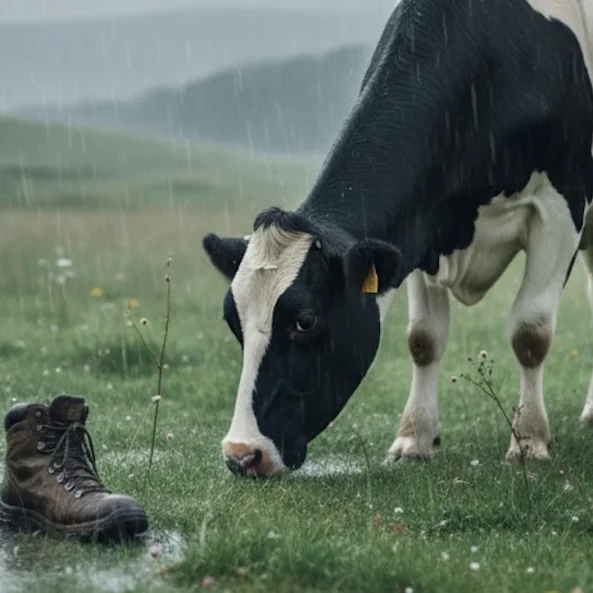Εύβοια: Άφωνος με τα παπούτσια που βρήκε στο χωράφι