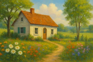 Μικρό Σπίτι στο Λιβάδι – Ρεαλιστική ζωγραφική του σπιτιού των Ίνγκαλς